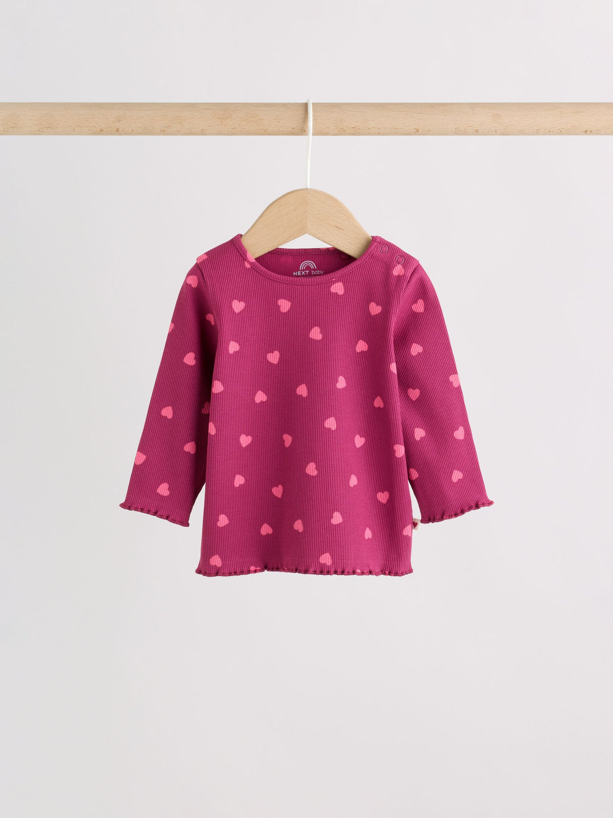 Heart Printed Rib Top and Leggings Baby Set 2 Piece (0mths-2yrs)