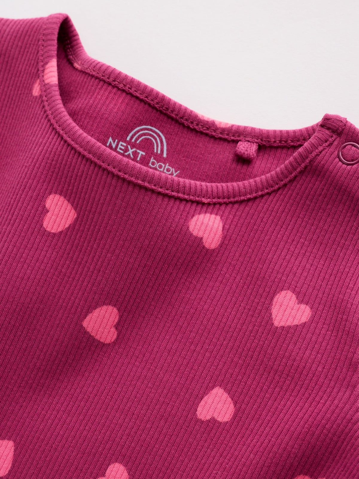 Heart Printed Rib Top and Leggings Baby Set 2 Piece (0mths-2yrs)