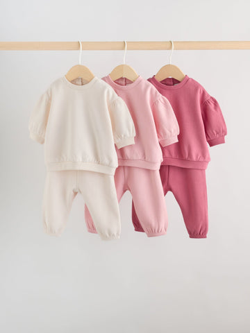 Pink Sweat Top & Joggers Set (0mths-3yrs)