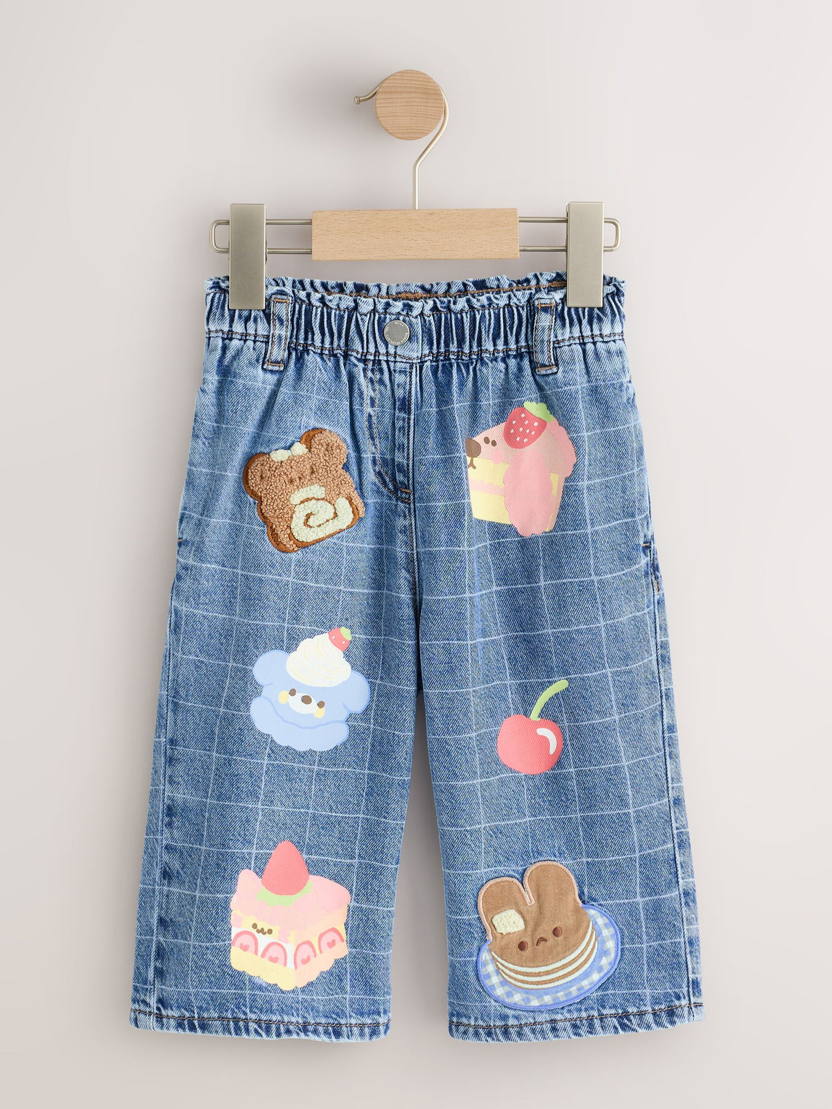 Dog Cake Print Wide Leg Jeans (3mths-7yrs)