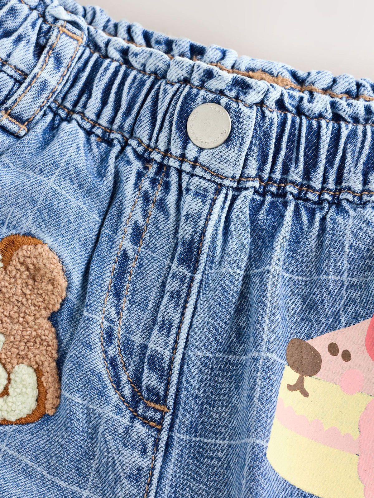 Dog Cake Print Wide Leg Jeans (3mths-7yrs)
