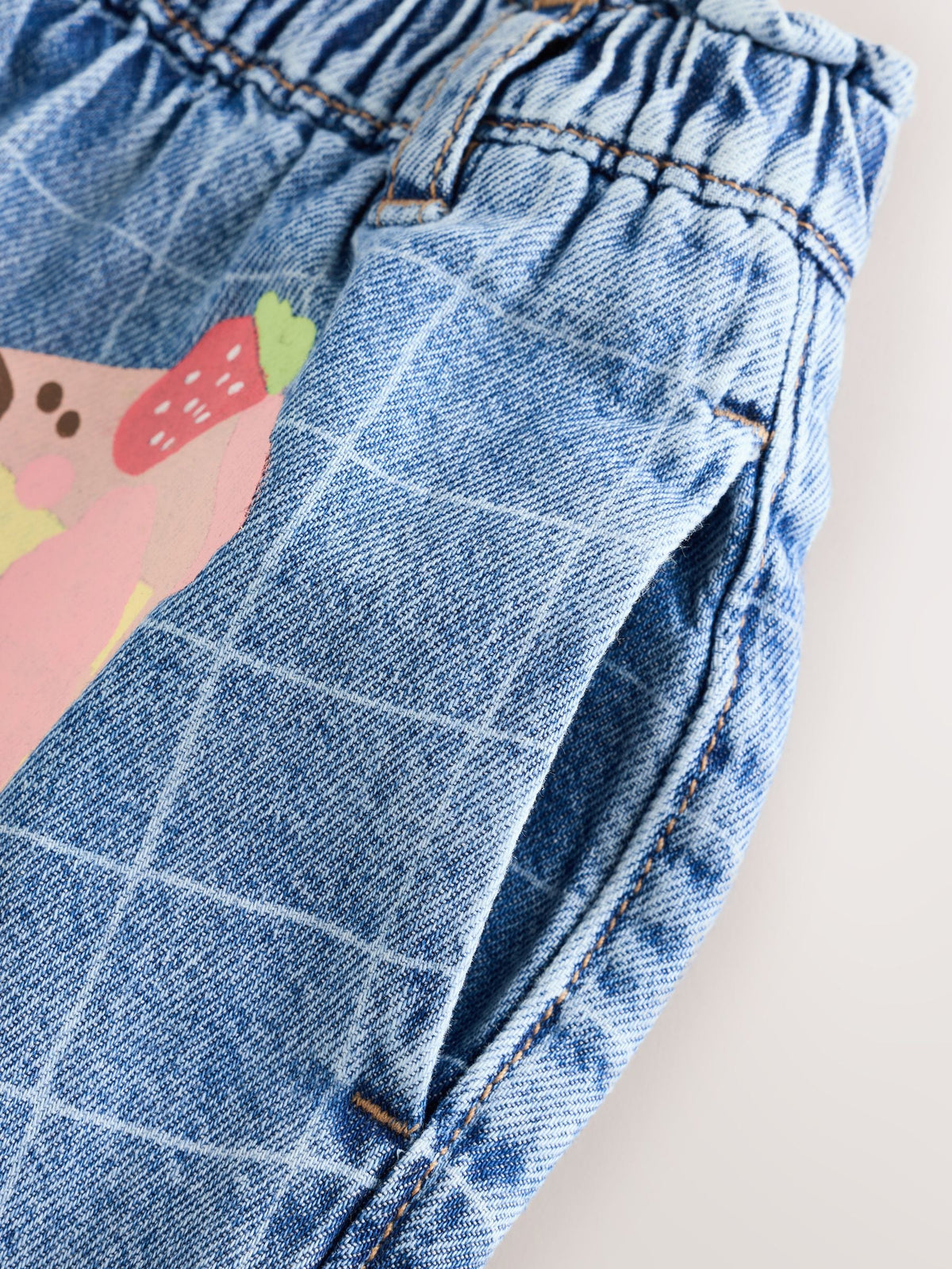Dog Cake Print Wide Leg Jeans (3mths-7yrs)