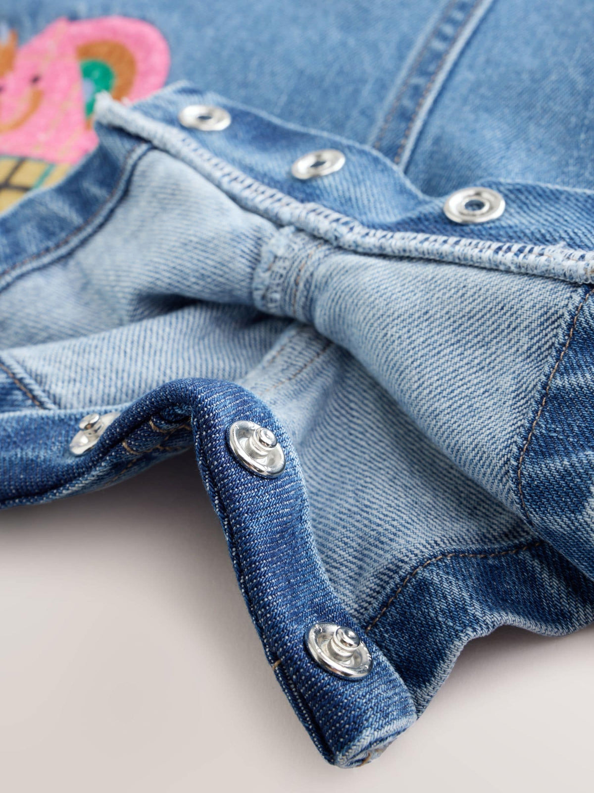 Denim Stripe T-Shirt Dungaree and Tights Set (3mths-7yrs)