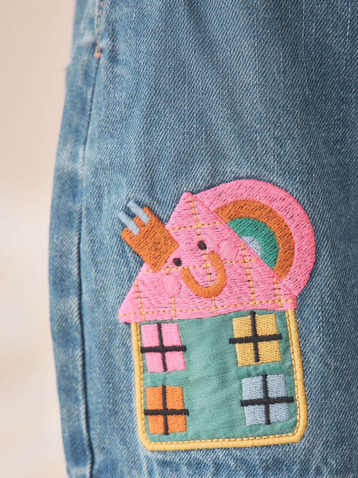 Denim Stripe T-Shirt Dungaree and Tights Set (3mths-7yrs)