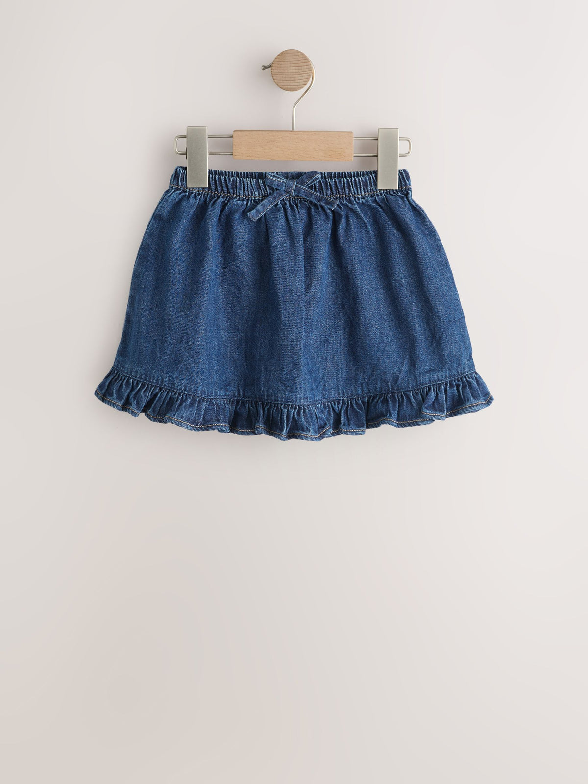 Dark Blue Denim Frill Hem Skirt (3mths-7yrs)