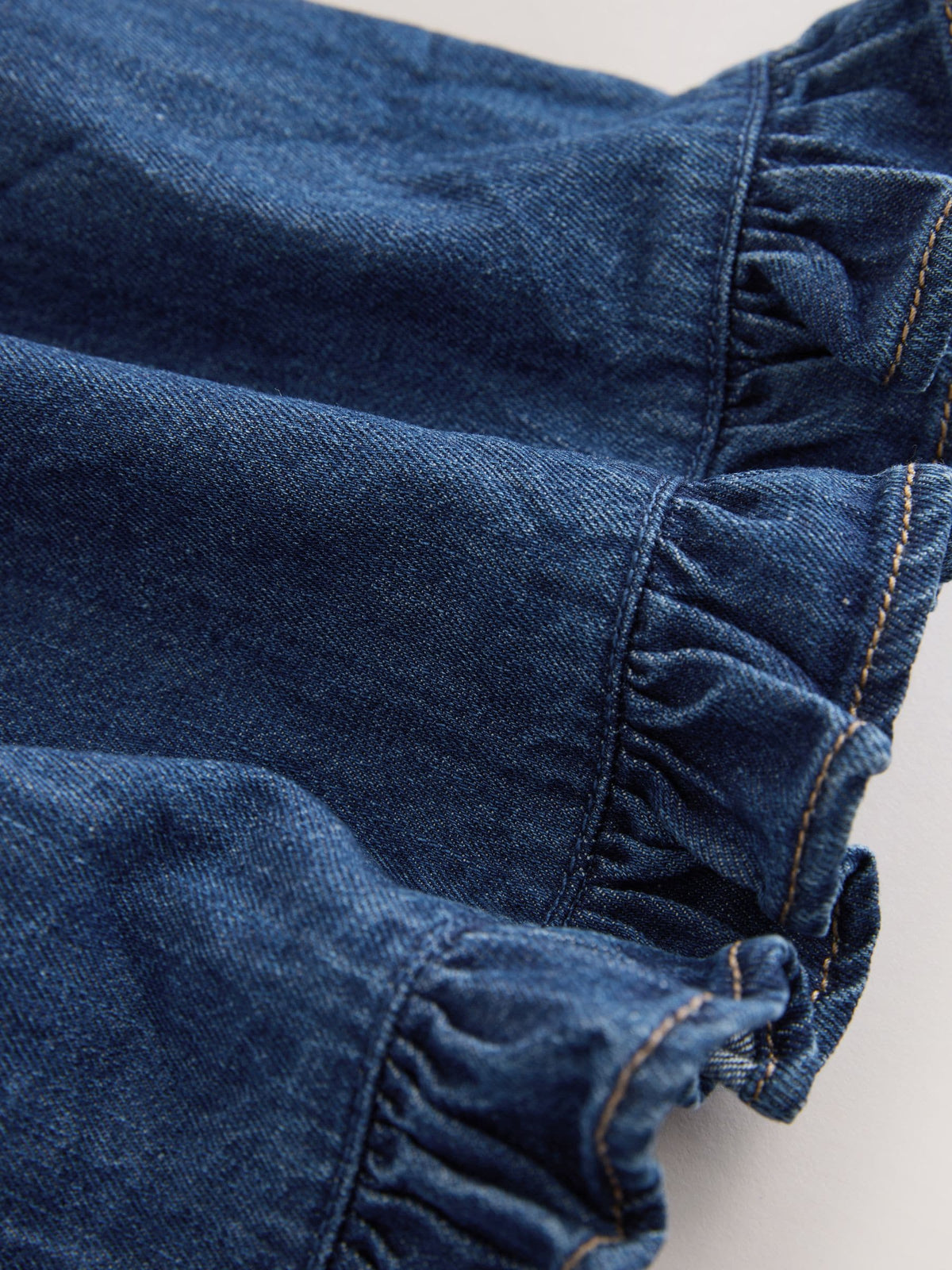 Dark Blue Denim Frill Hem Skirt (3mths-7yrs)