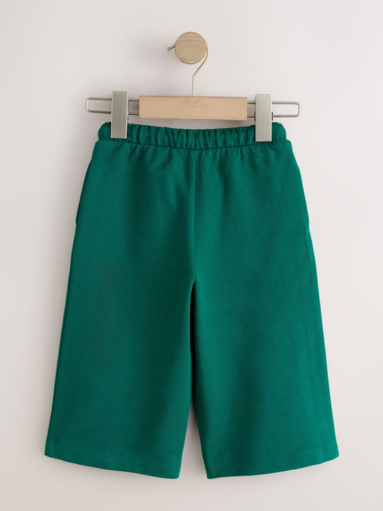 Green Wide Leg Side Stripe Joggers (3mths-7yrs)