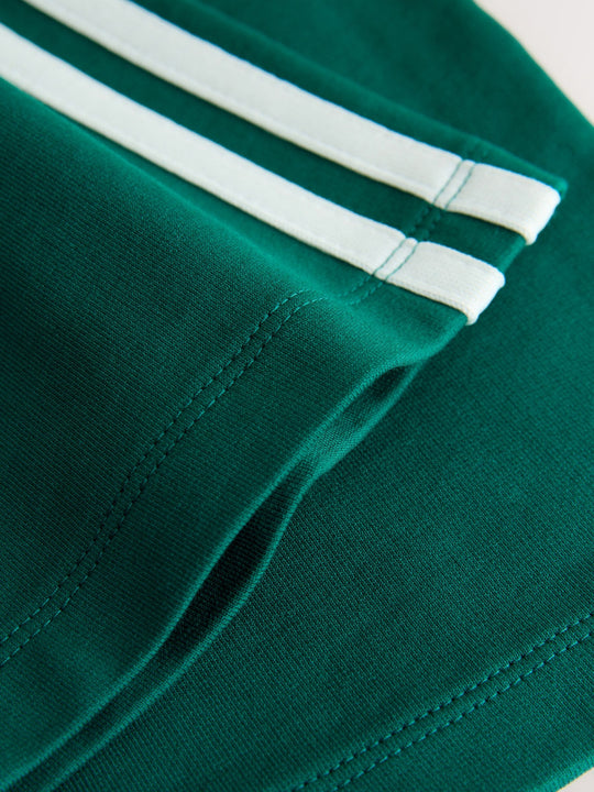 Green Wide Leg Side Stripe Joggers (3mths-7yrs)