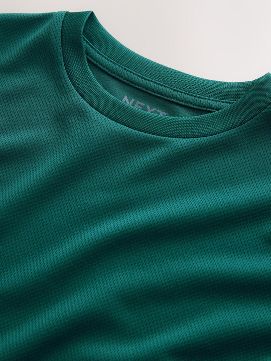 Dark Green Single Sports T-Shirt (3-16yrs)