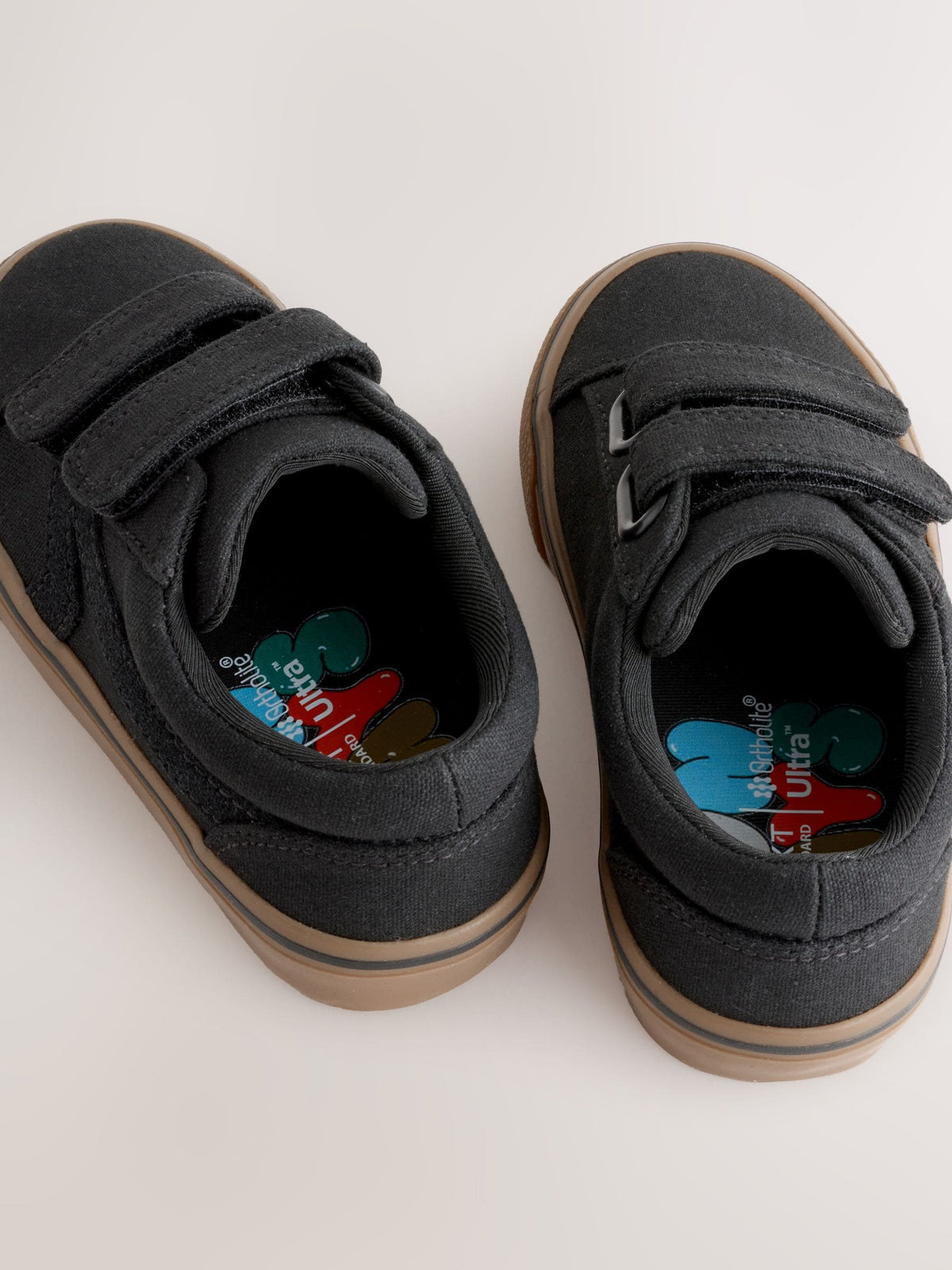 Black Wide Fit (G) Touch Fastening Trainers
