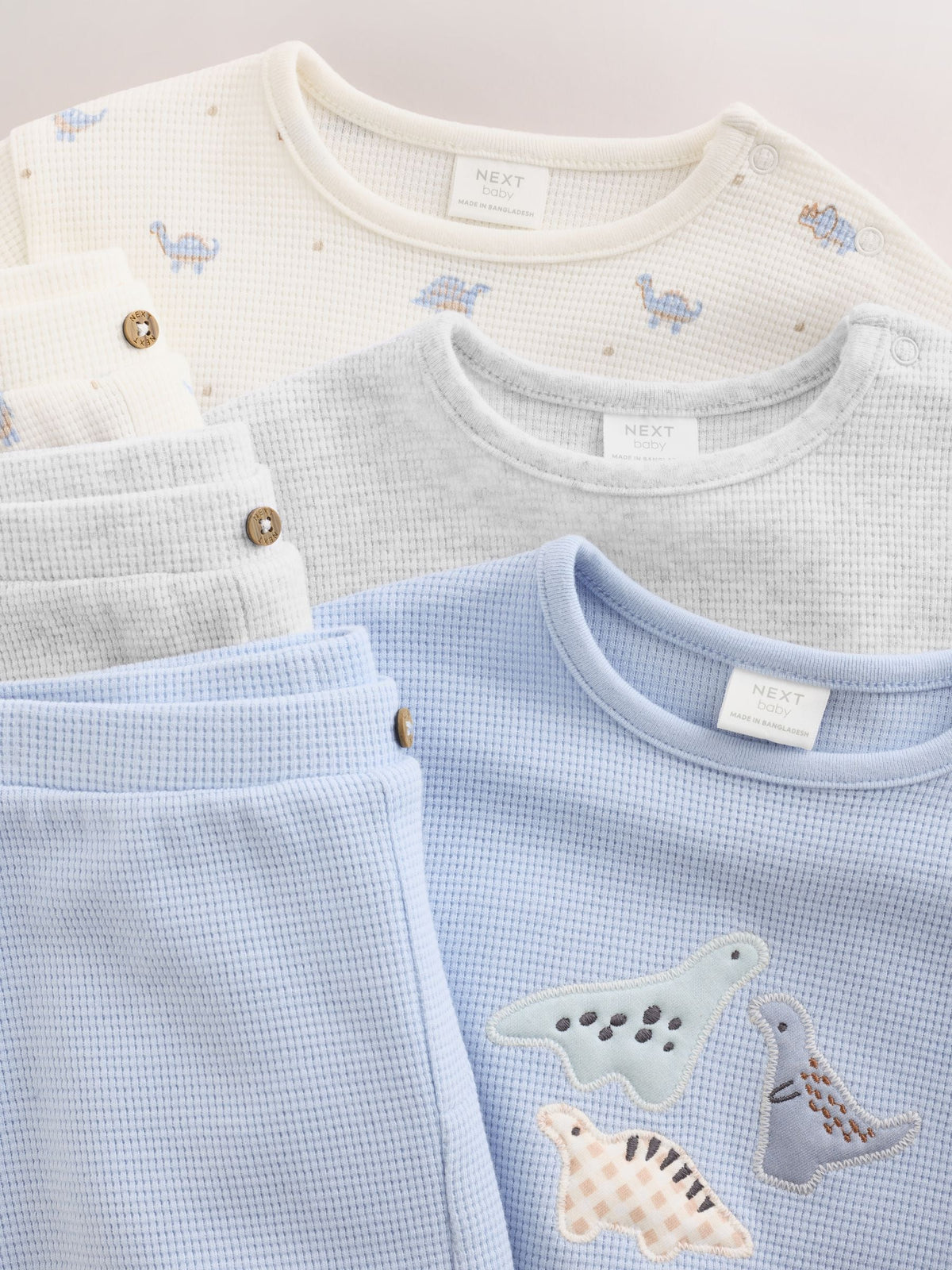 Blue Dinosaur Baby Top and Leggings Set 6 Piece (0mths-3yrs)