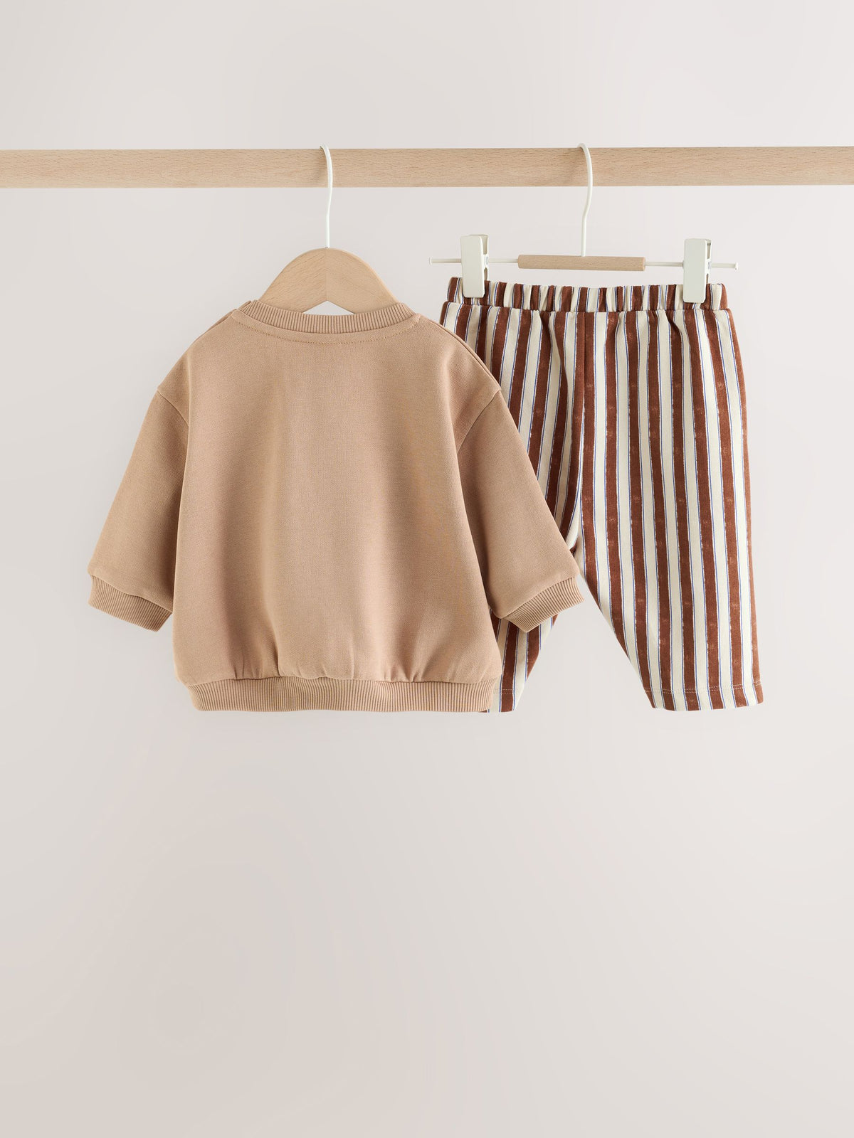 Chocolate Brown Bear Sweat Top and Trousers Baby Set (0mths-2yrs)