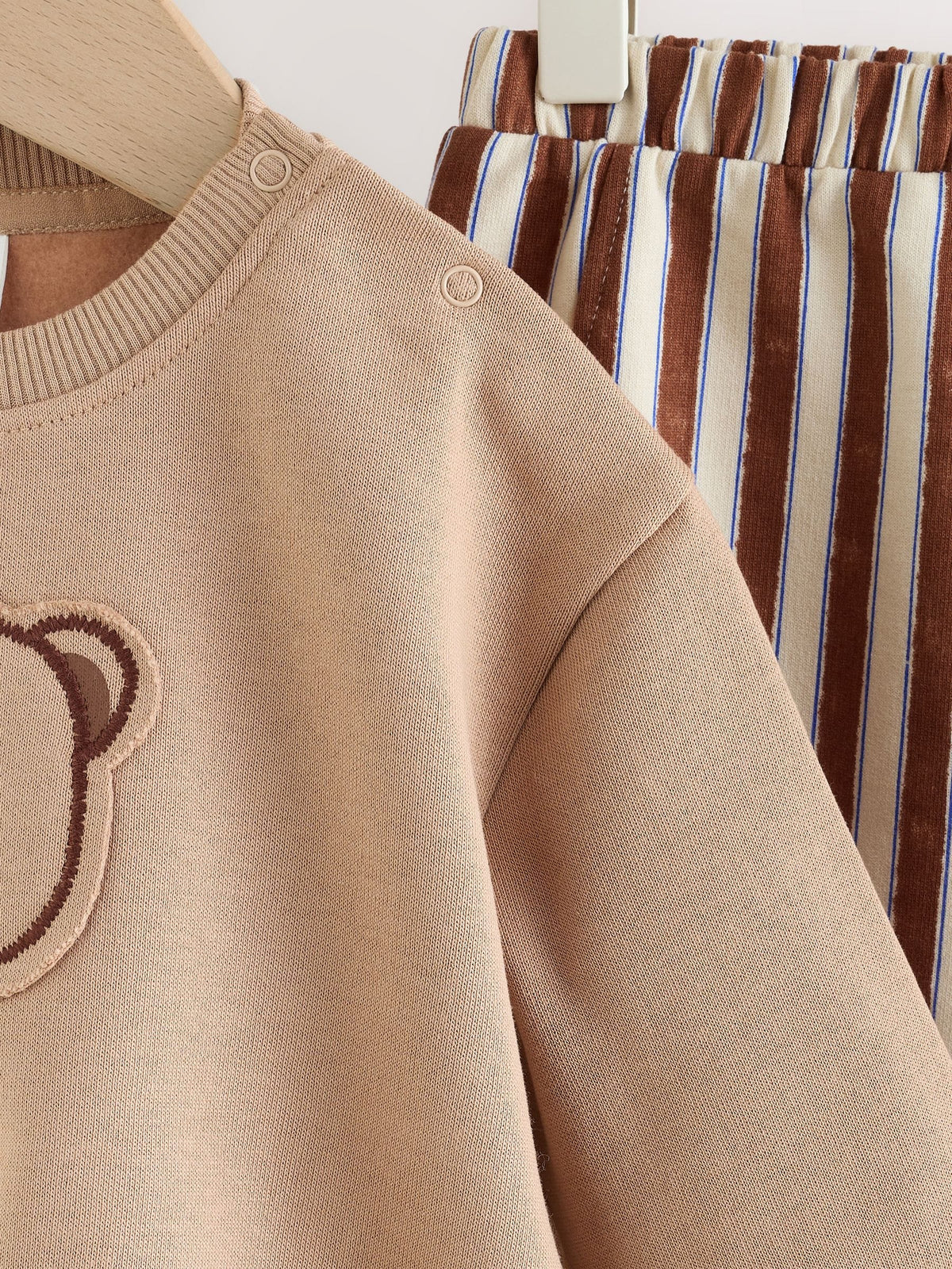Chocolate Brown Bear Sweat Top and Trousers Baby Set (0mths-2yrs)
