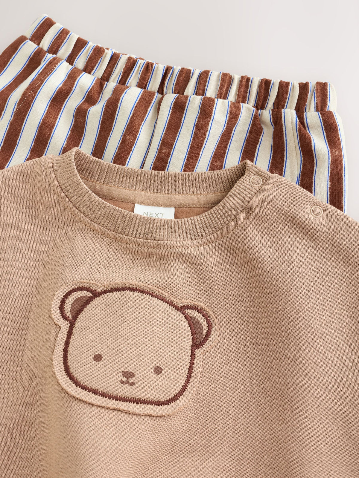 Chocolate Brown Bear Sweat Top and Trousers Baby Set (0mths-2yrs)