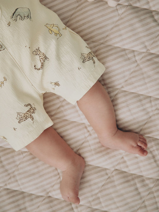 Neutral Winnie The Pooh Baby Dungaree and Bodysuit Set (0mths-2yrs)