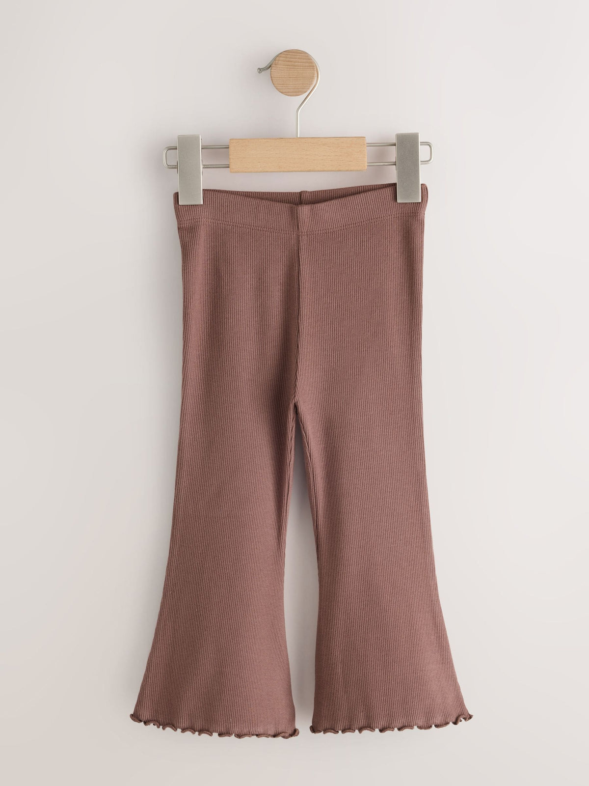 Berry Red Ribbed Flare Leggings 5 Pack (3mths-7yrs)