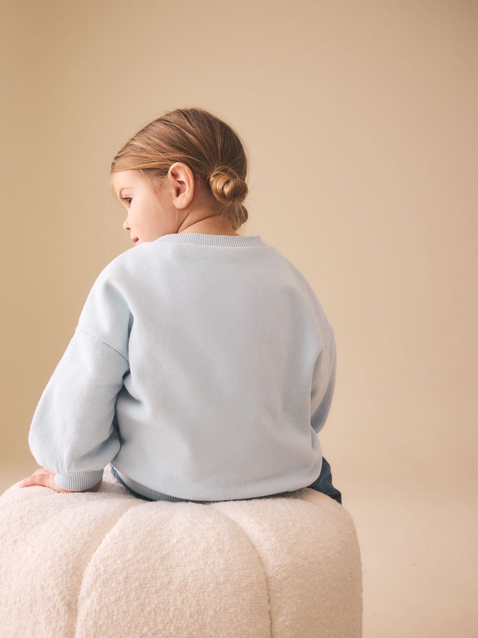 Light Blue Happy Moments Crew Neck Sweatshirt (3mths-7yrs)