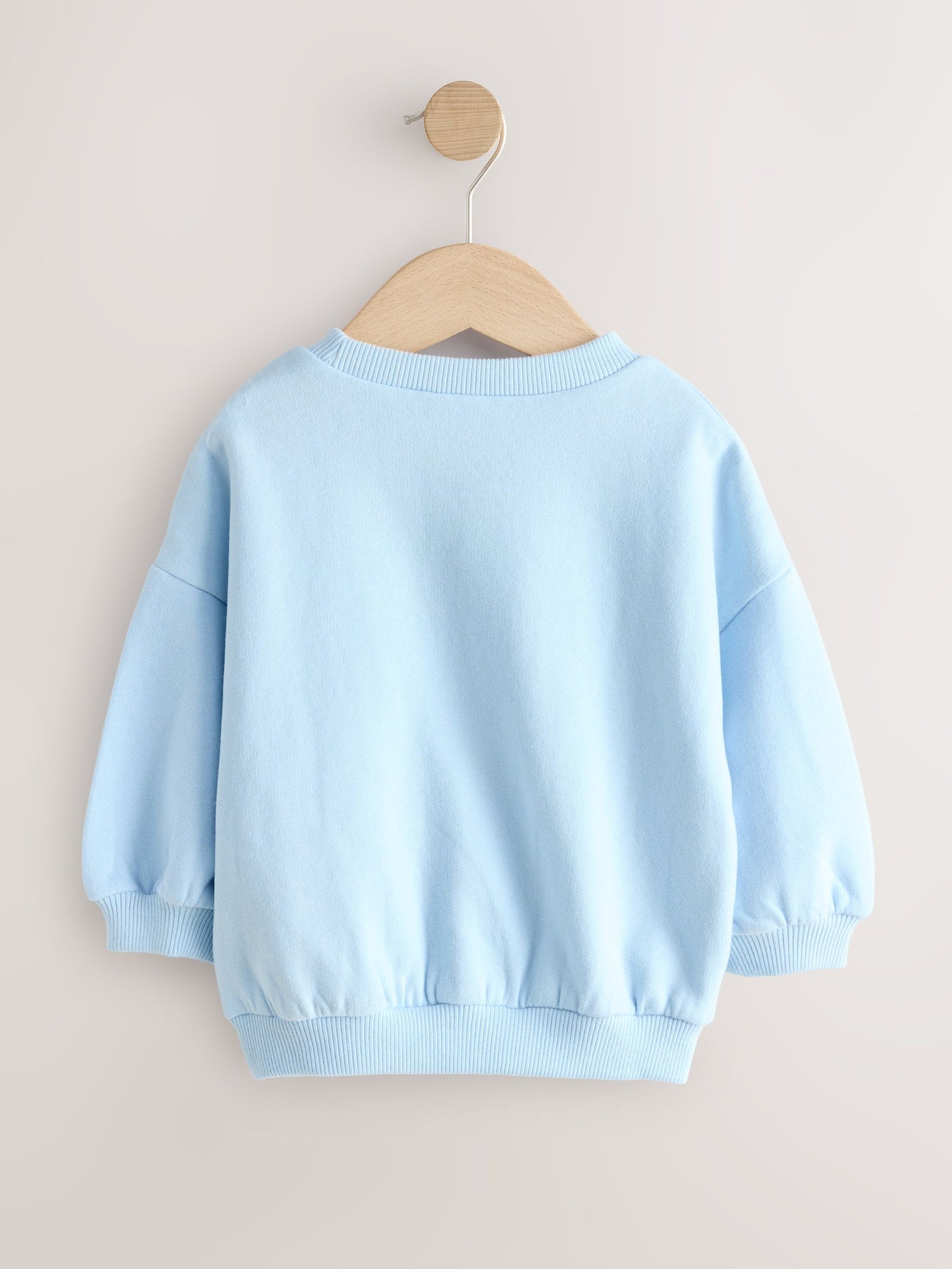 Light Blue Happy Moments Crew Neck Sweatshirt (3mths-7yrs)