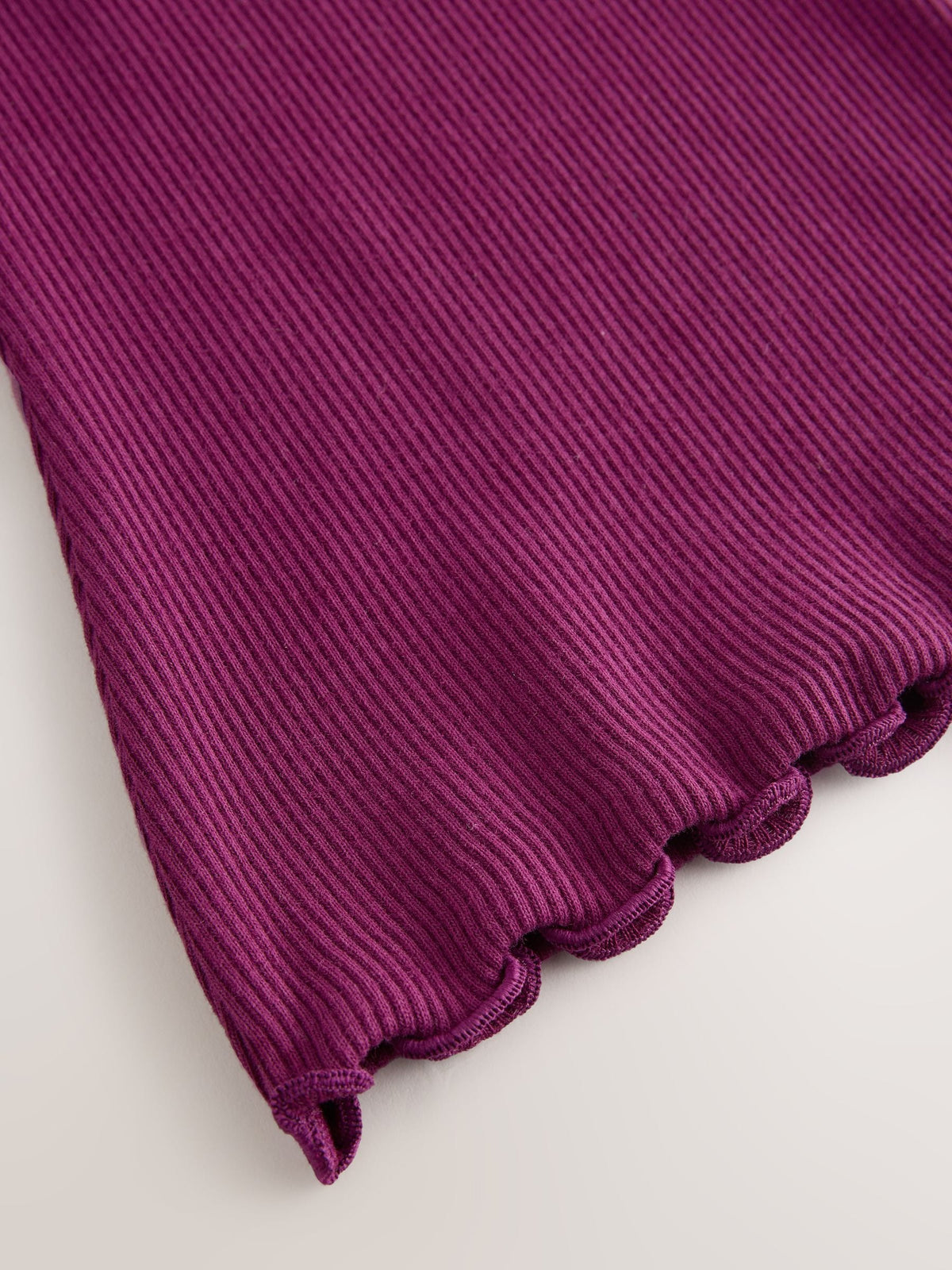 Burgundy Red Rib Flare Leggings (3mths-7yrs)