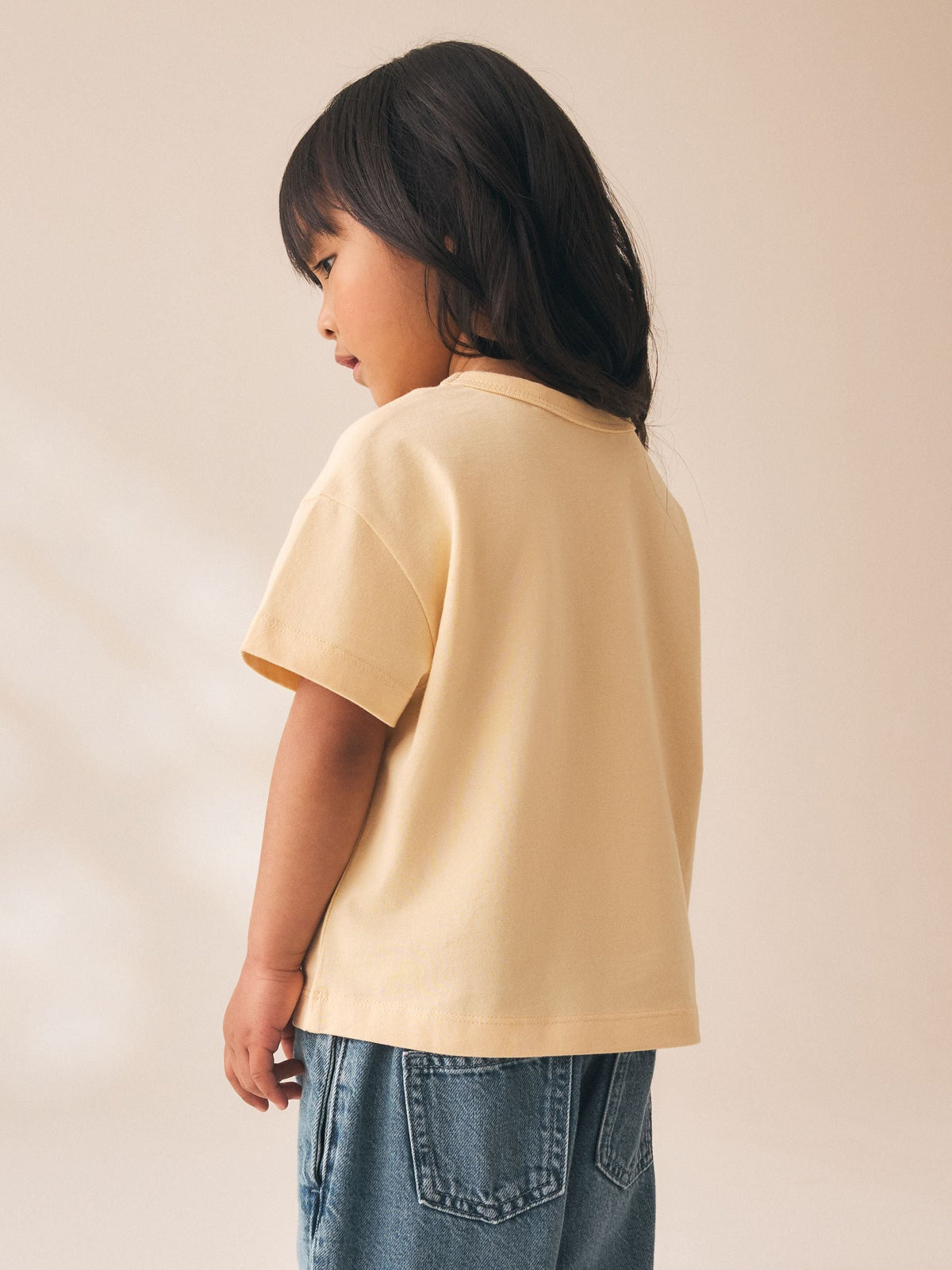 Ecru White Padded Cat Short Sleeve T-Shirt (3mths-7yrs)