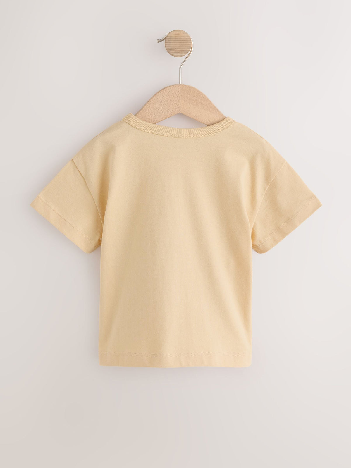 Ecru White Padded Cat Short Sleeve T-Shirt (3mths-7yrs)
