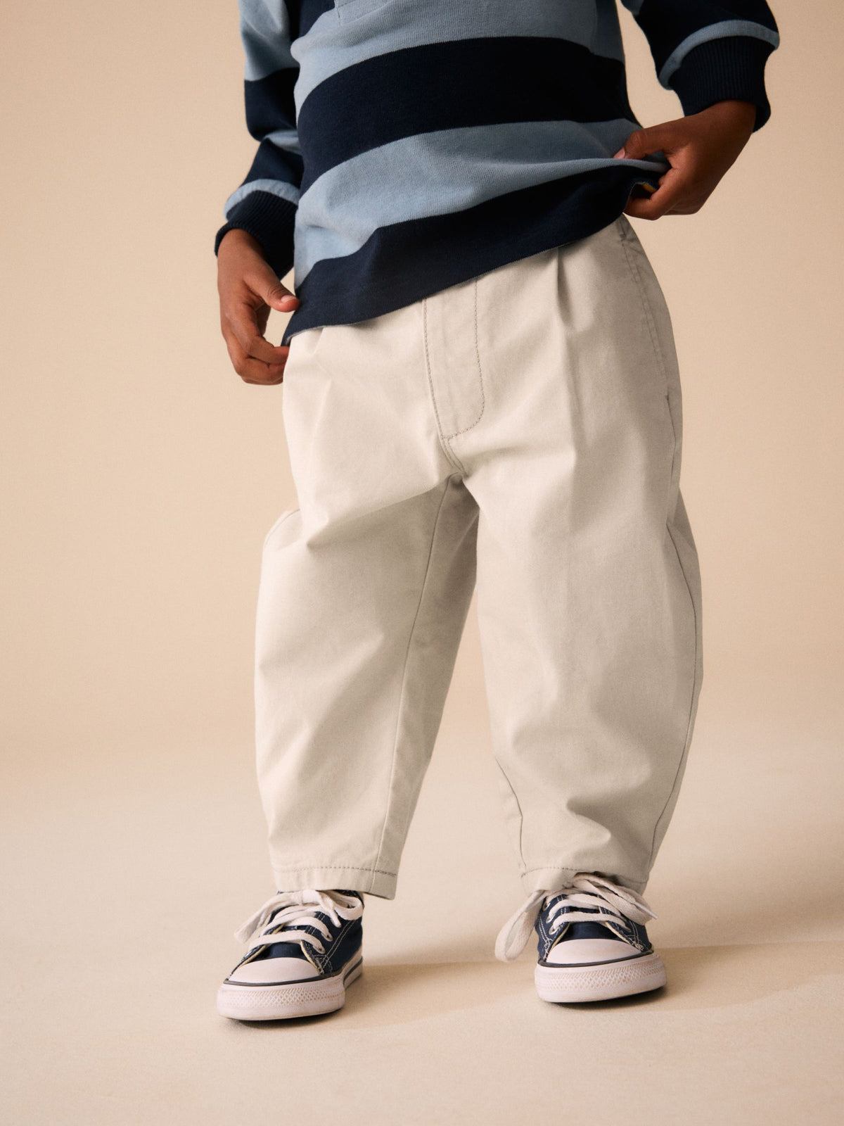 Neutral Barrel Pull On Trousers (3mths-7yrs)