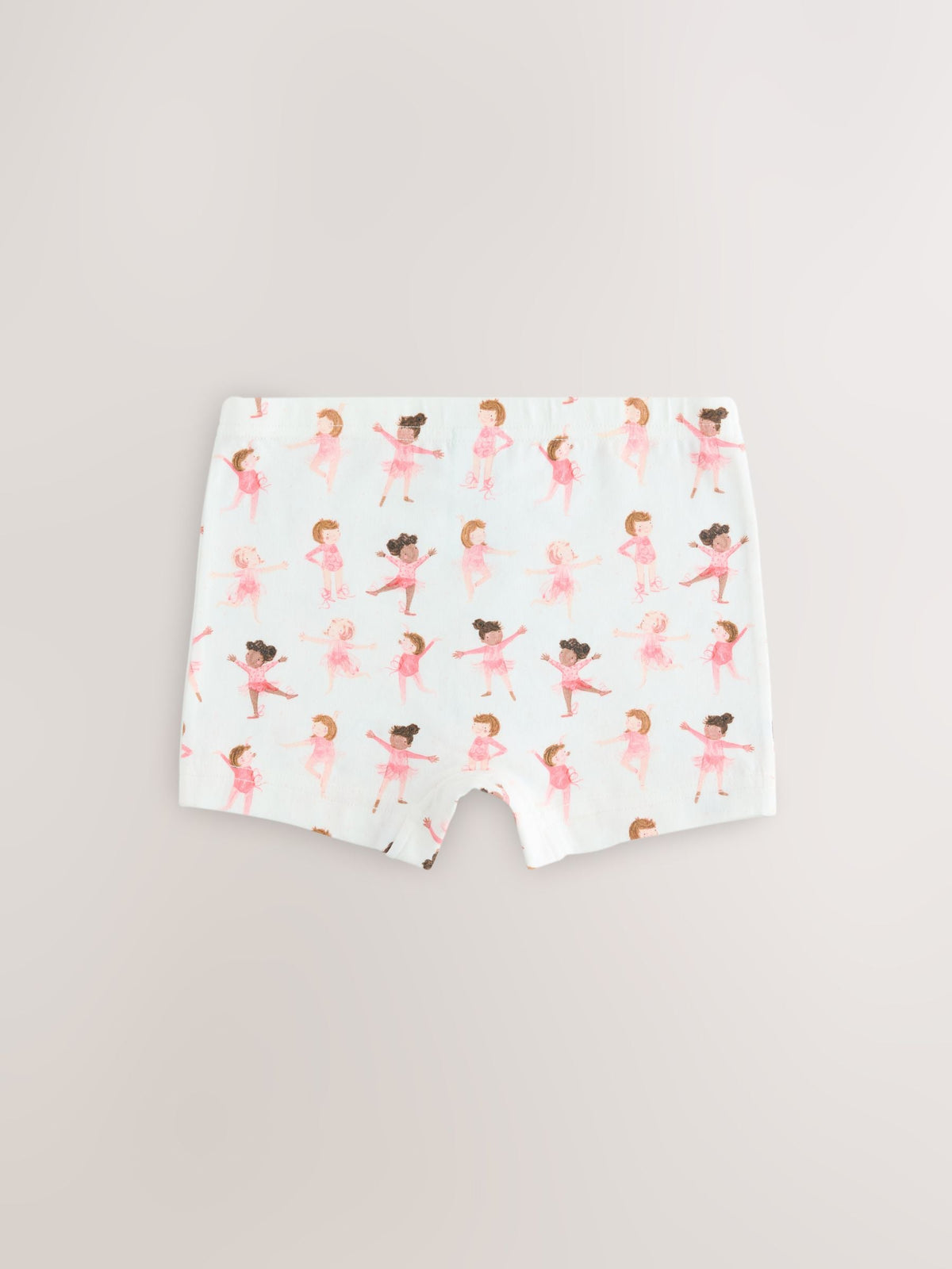 Pink Ballerina Short Briefs 5 Pack (2-16yrs)