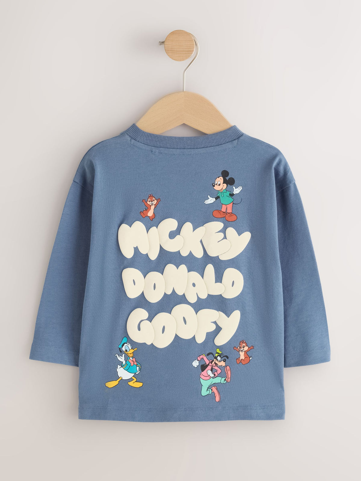 Blue Mickey Mouse Long Sleeve T-Shirt (3mths-8yrs)