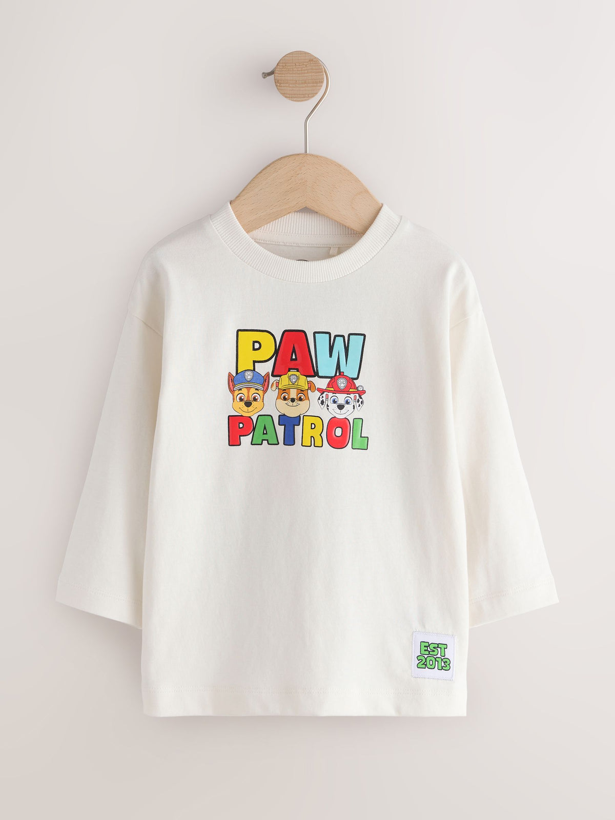 White Paw Patrol Long Sleeve T-Shirt (3mths-8yrs)