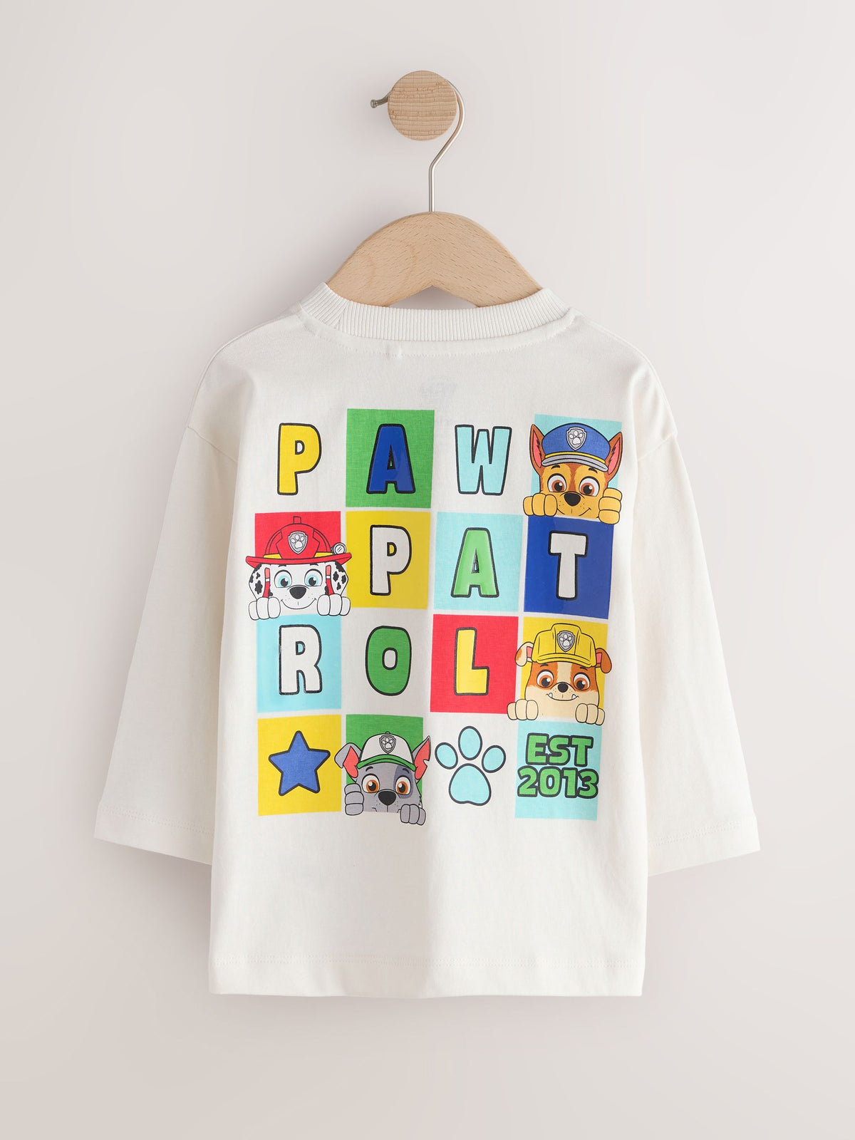 White Paw Patrol Long Sleeve T-Shirt (3mths-8yrs)