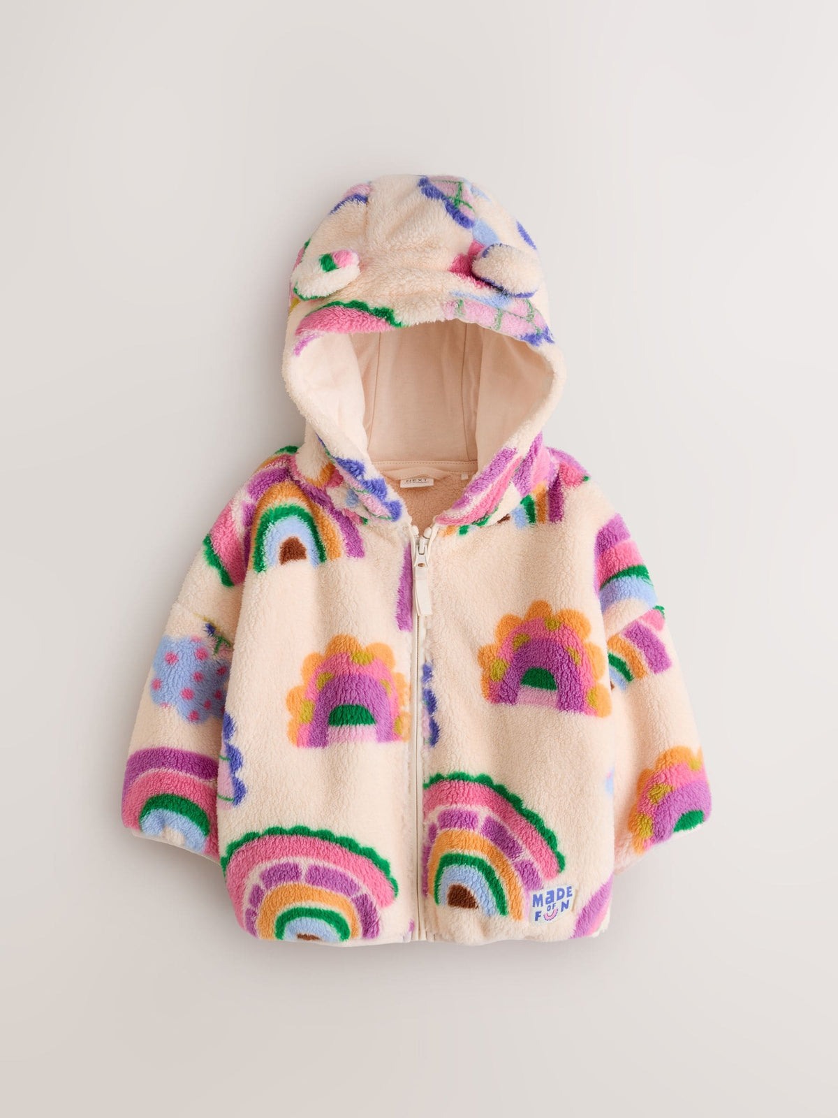 Rainbow Zip Up Fleece (3mths-7yrs)
