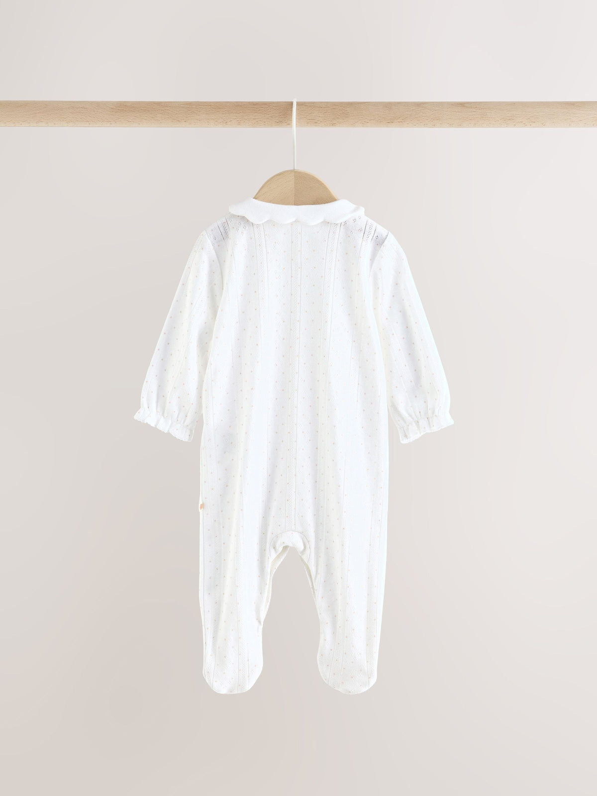 White Collar Baby Sleepsuits 3 Pack (0-2yrs)