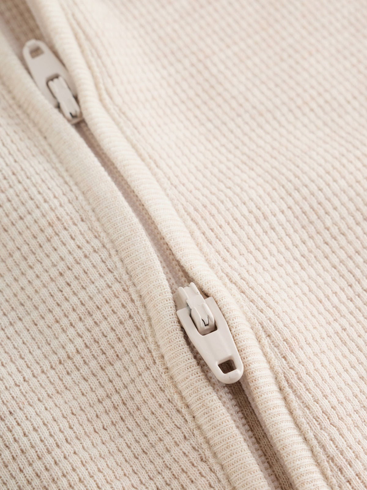 Neutral Sage Waffle Two Way Zip Baby Sleepsuits 4 Pack (0mths-3yrs)