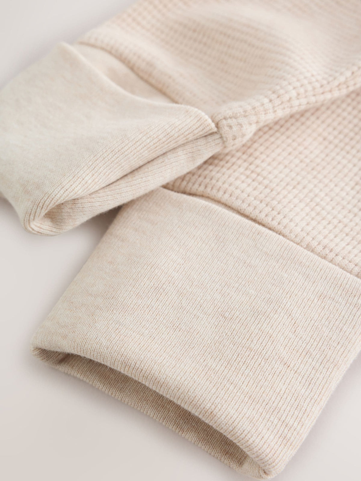 Neutral Sage Waffle Two Way Zip Baby Sleepsuits 4 Pack (0mths-3yrs)