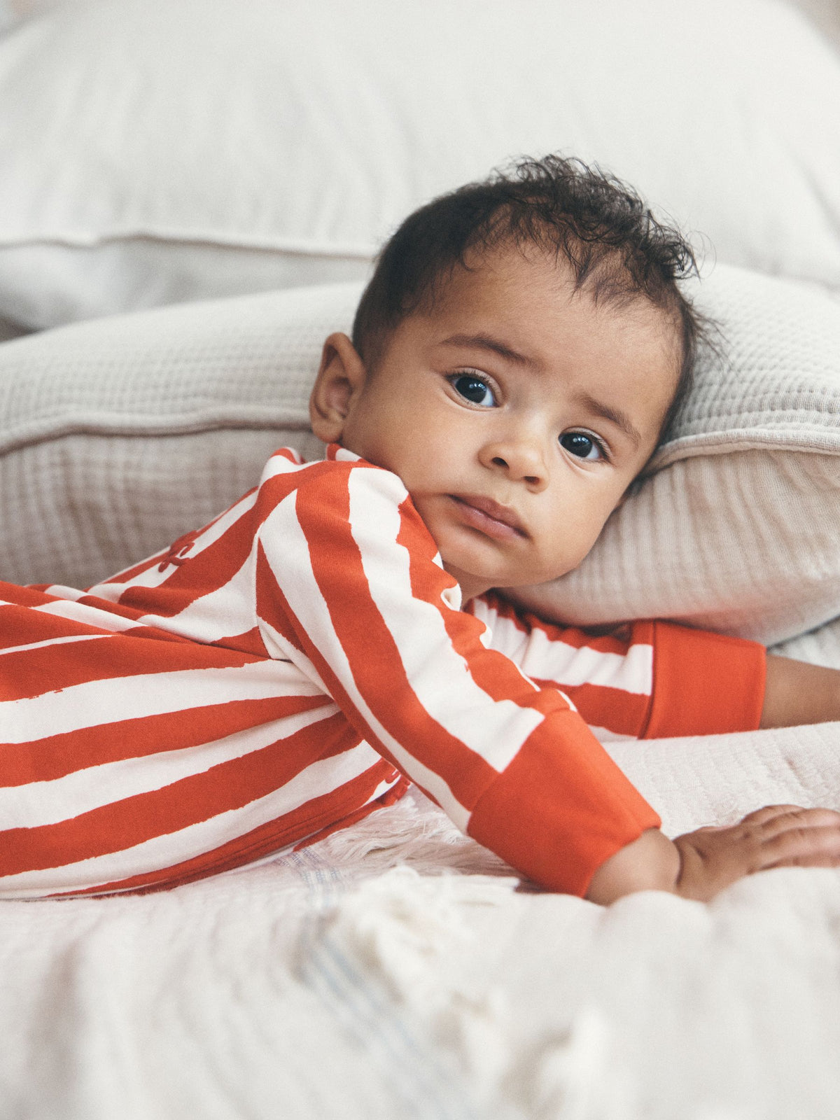 Red My First Christmas Two Way Zip Baby Sleepsuit (0-18mths)
