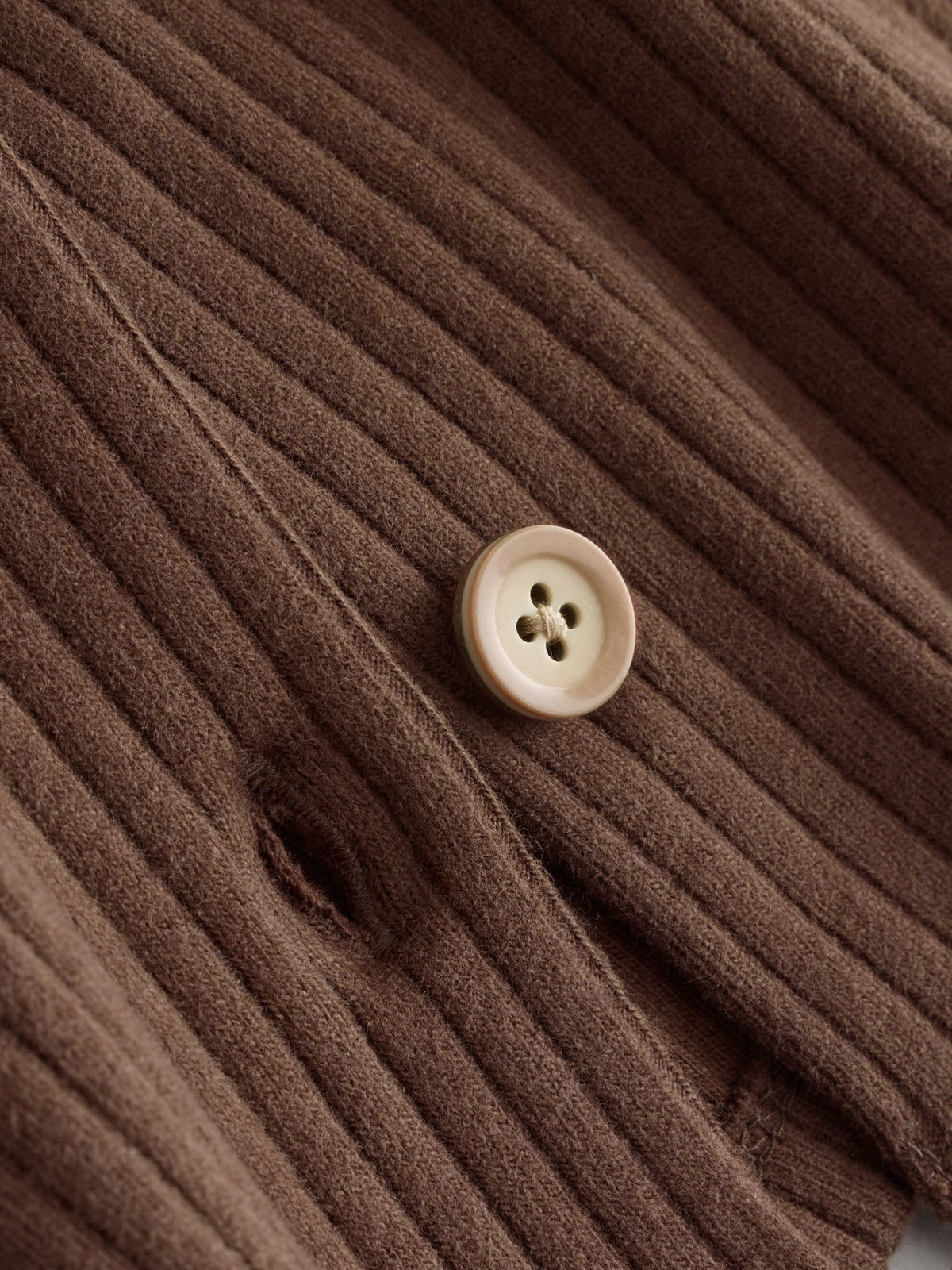 Chocolate Brown Ribbed Raglan Cardigan and Wide Leg Trousers Set (3mths-7yrs)