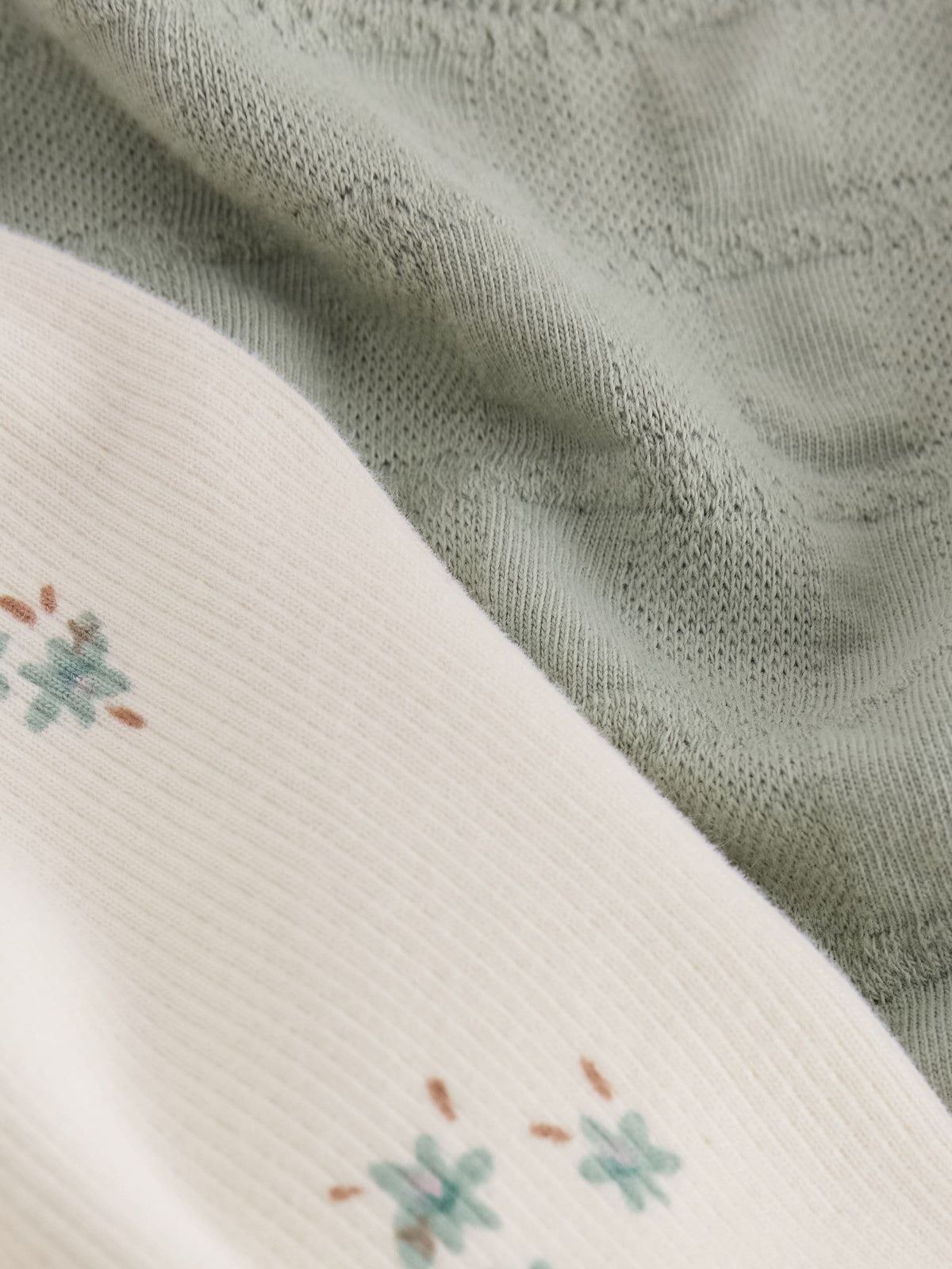 Sage Green Long Sleeve Textured Blouse and Leggings Set (3mths-7yrs)