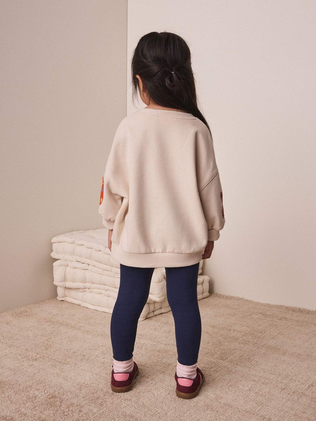 Cream House Sweatshirt and Leggings Set (3mths-7yrs)
