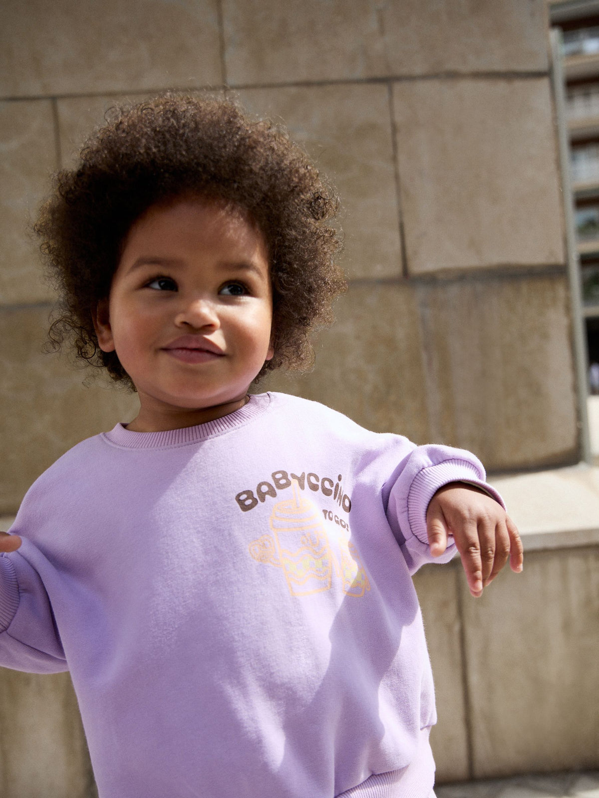 Lilac Babychino Crew Neck Sweatshirt and Barrel Trousers Set (3mths-7yrs)