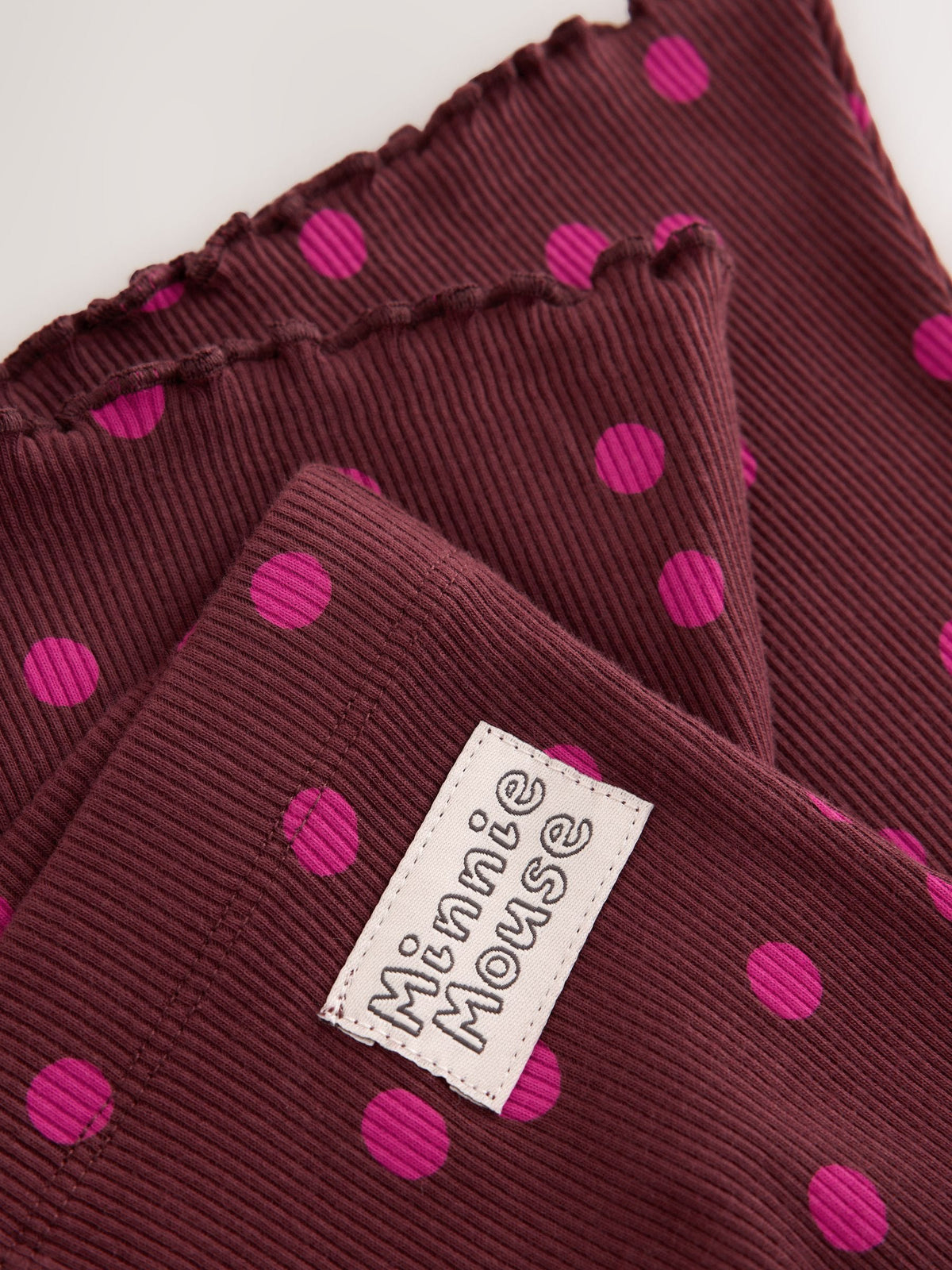 Berry Pink Minnie Mouse Spot Sweatshirt and Flare Set (6mths-7yrs)