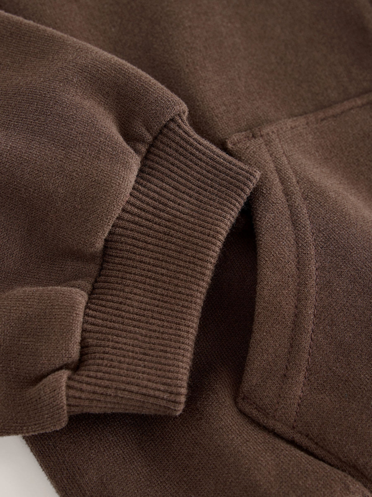 Chocolate Brown Quarter Zip Sweatshirt (3mths-7yrs)
