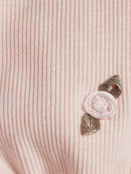 River Island Pink Collared Romperset