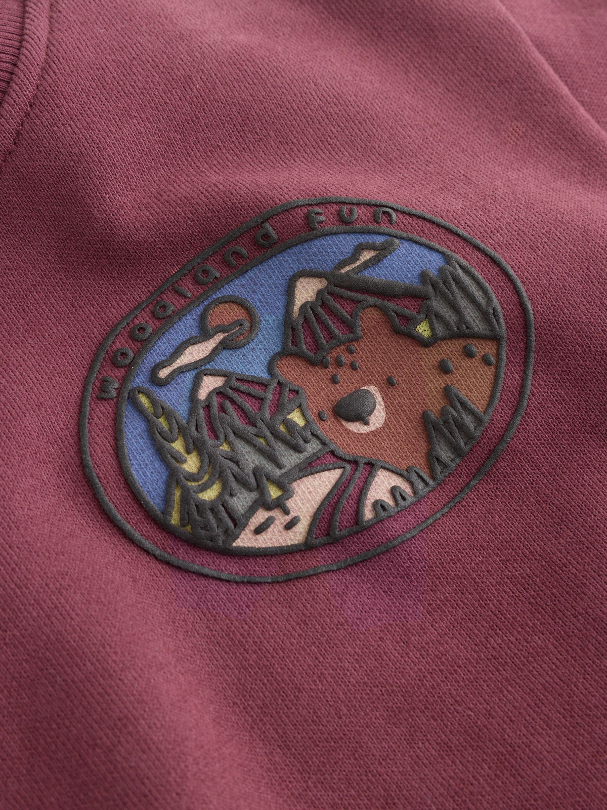 Burgundy Red Bear Baby Sweatshirt and Joggers Set (0mths-2yrs)