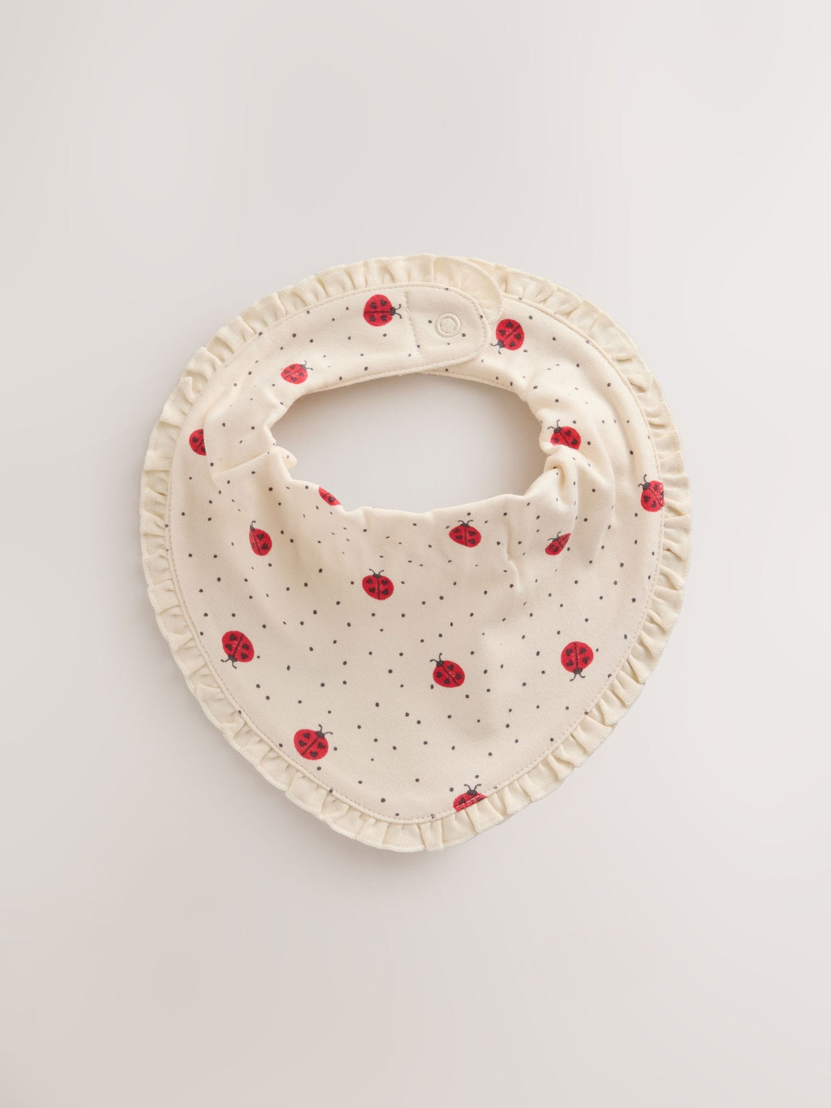 Red Ladybird Baby Dribble Bibs 3 Pack