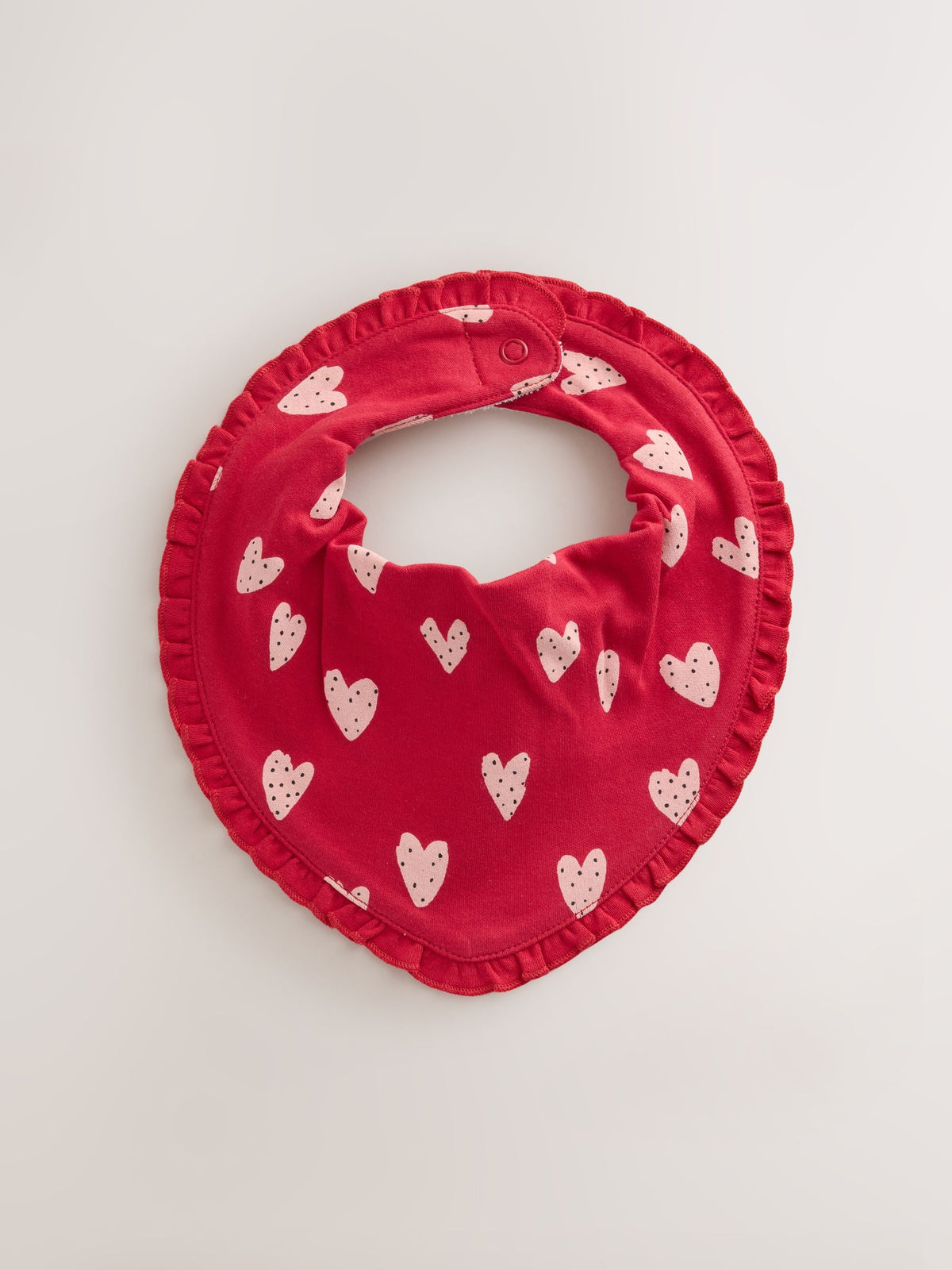 Red Ladybird Baby Dribble Bibs 3 Pack
