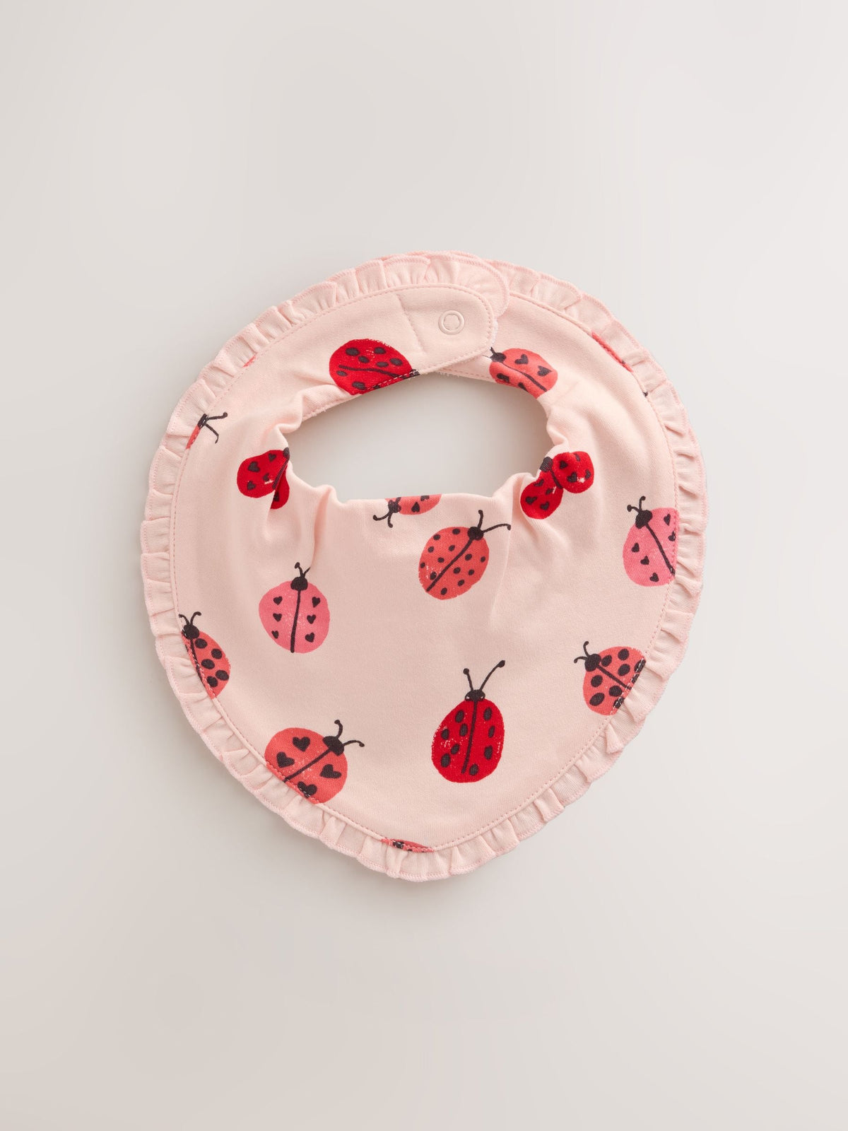 Red Ladybird Baby Dribble Bibs 3 Pack