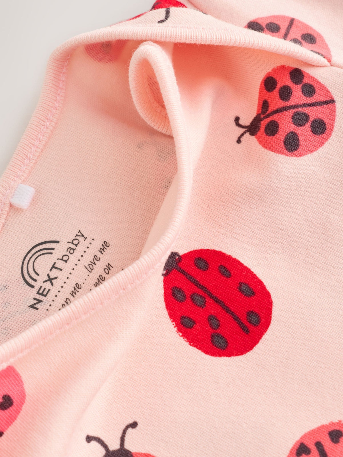 Red Ladybird Long Sleeve Baby Bodysuits 5 Pack