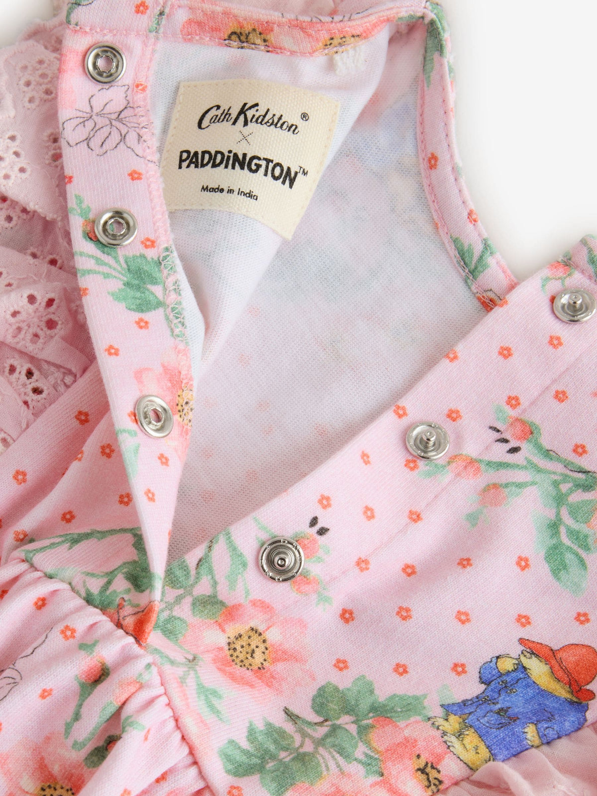 Pink Floral Cath Kidston Paddington Bear Baby Romper