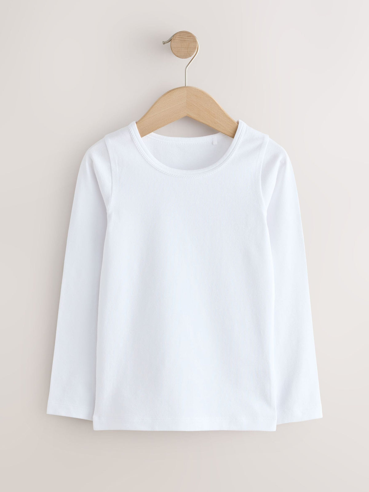 White Long Sleeve Vests 5 Pack (1.5-16yrs)