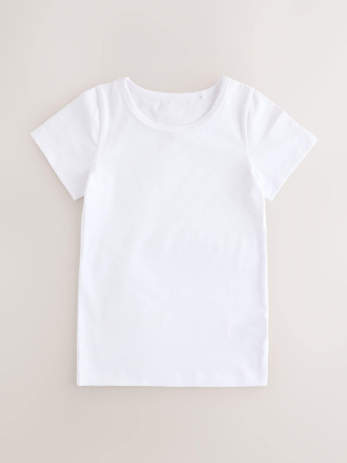 White Short Sleeve Vests 5 Pack (1.5-16yrs)